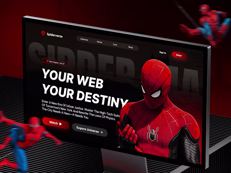 Cover image for spiderman series clean Hero section