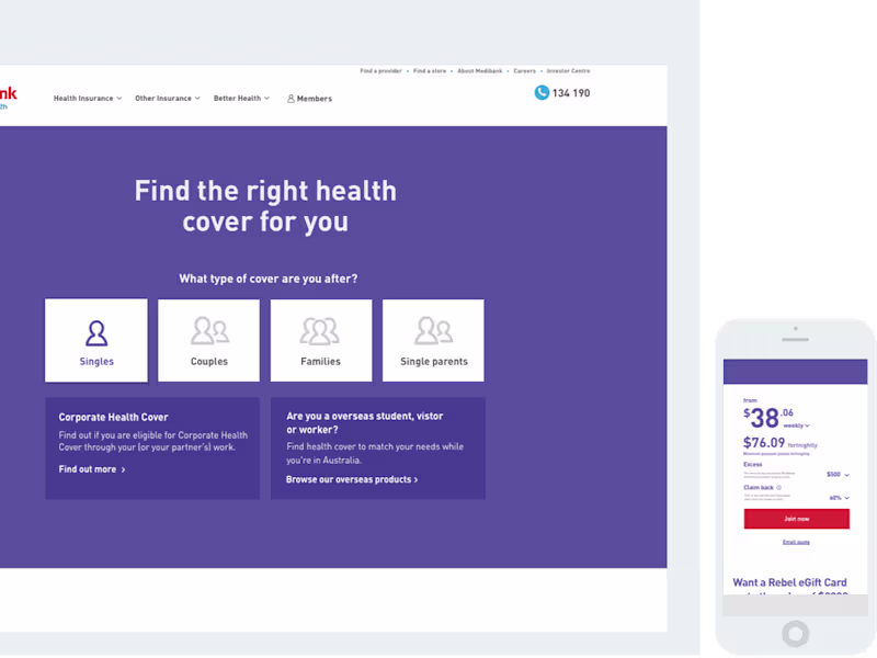 Cover image for UX/UI: Health Insurance - Redesign