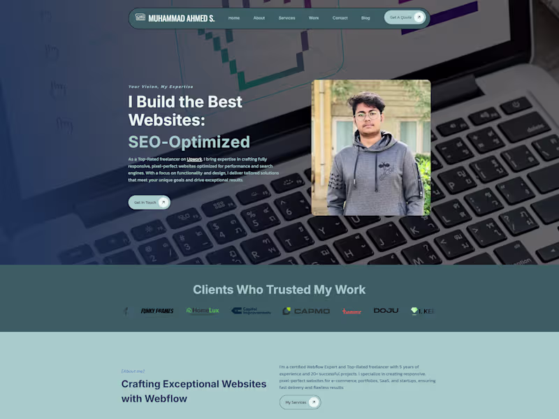 Cover image for Custom Webflow Website