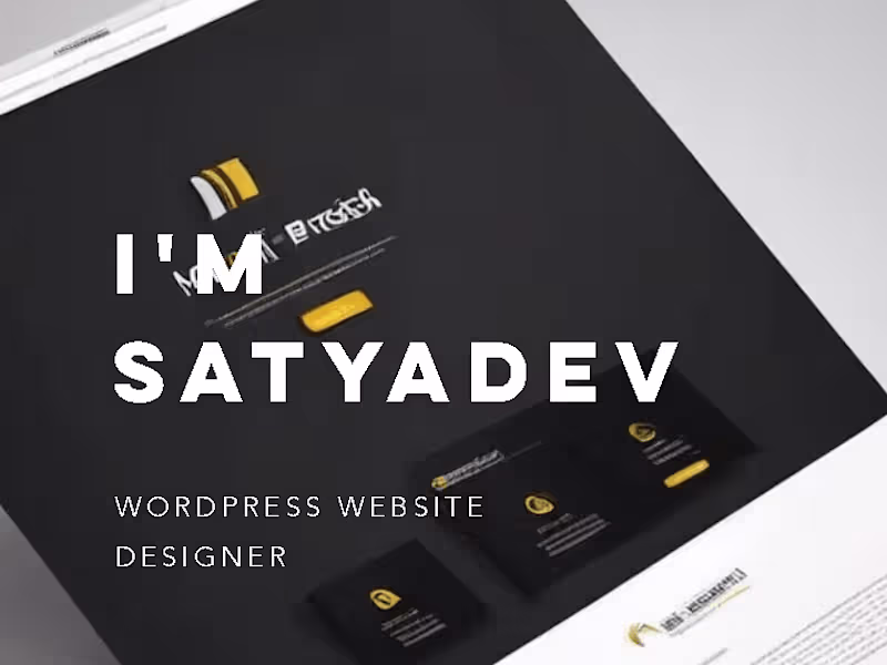 Cover image for WordPress Website Design: Landing Pages, Blogs & E-Commerce