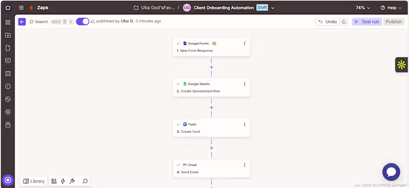 Cover image for A client onboarding automation I