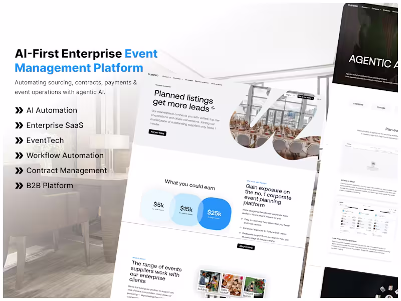 Cover image for AI-Powered Event Management Platform

The client