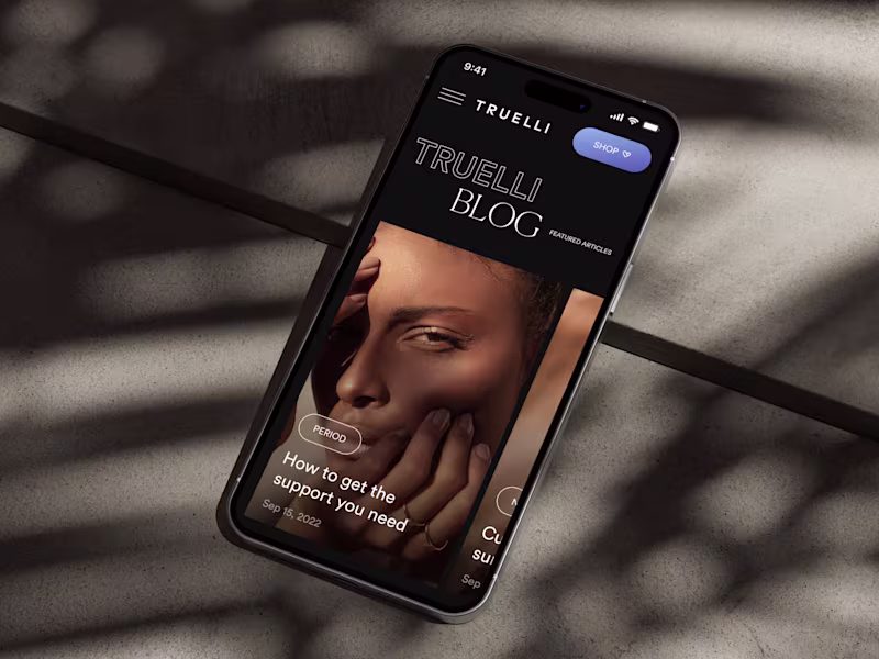 Cover image for Truelli. Promo Website
