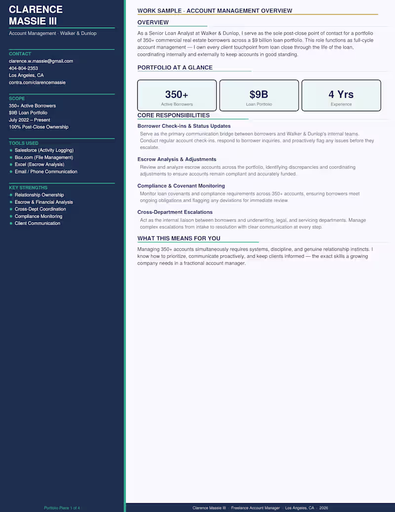 Cover image for Overview of what I offer