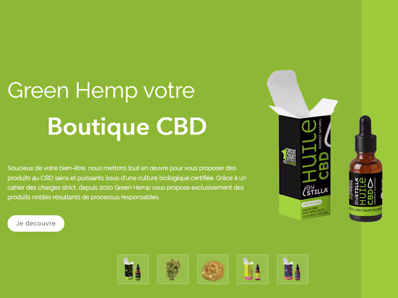 Cover image for Creation of a E-com about CBD
