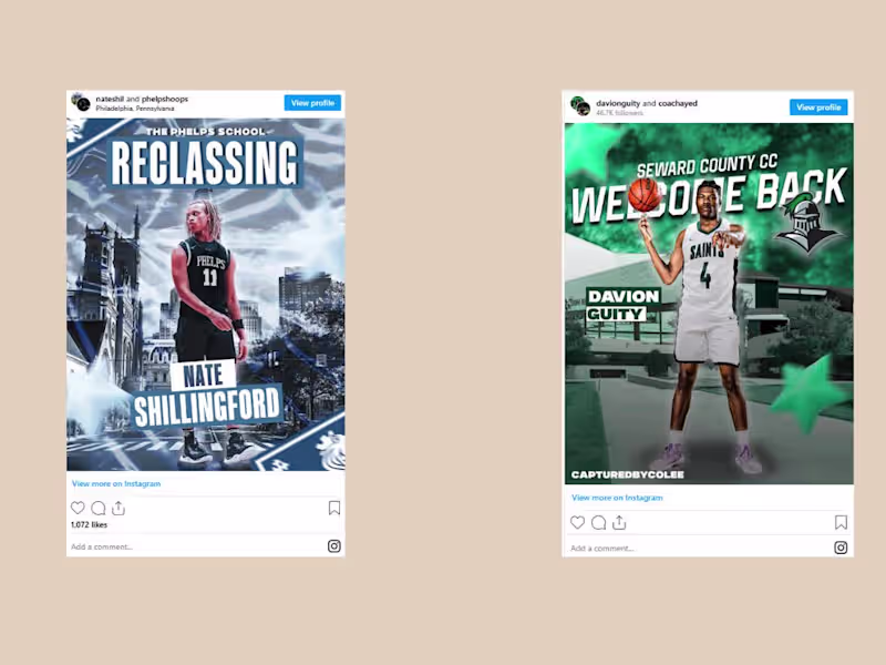 Cover image for Sports Graphic Design for Top U.S. Athletes