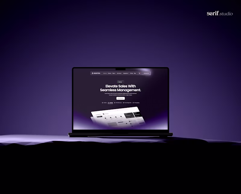 Cover image for Helvetica - Technology SaaS Website Design