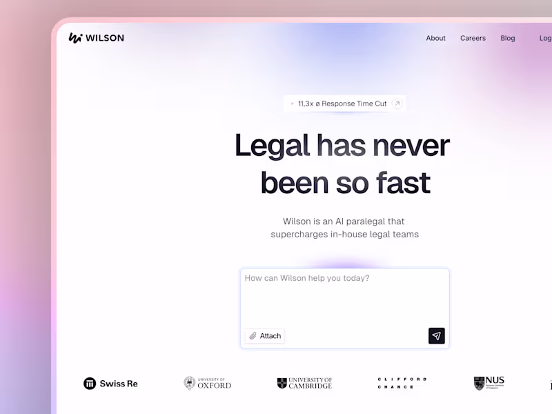 Cover image for Website and Brand Design for GetWilson.ai