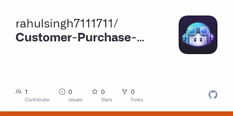Cover image for Customer Purchase Analysis Project