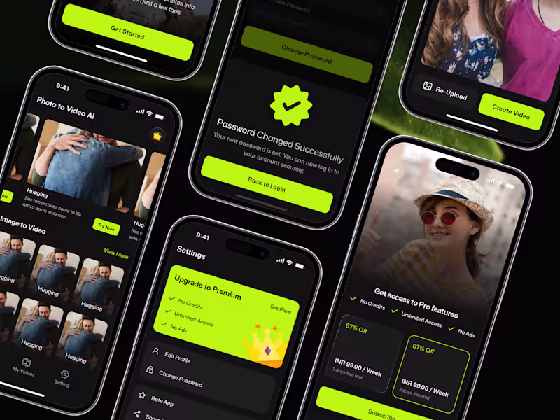 Cover image for Modern App UI/UX Design with Wireframe & Prototype