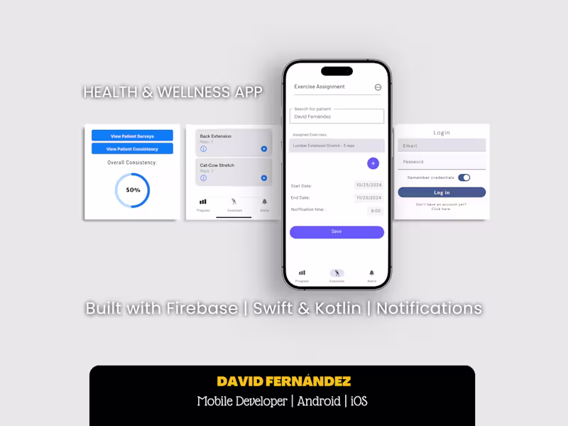 Cover image for Health & Wellness Mobile App