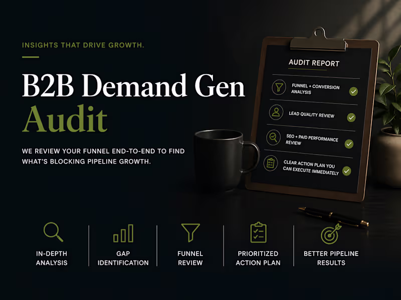 Cover image for B2B Demand Gen Audit