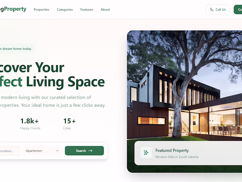 Cover image for Living Property – Modern Rental & Property Listings Platform
