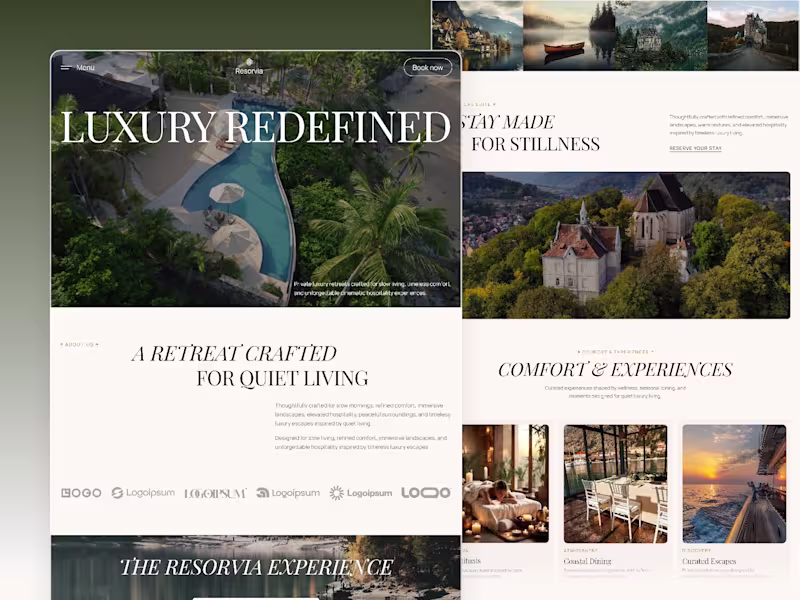 Cover image for Resorvia — Luxury Resort & Hotel Template