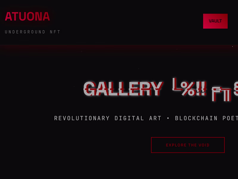 Cover image for Underground NFT Art Gallery