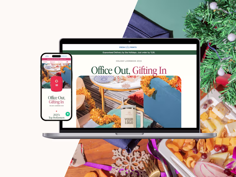 Cover image for Fresh Prints Holiday Lookbook Landing Page