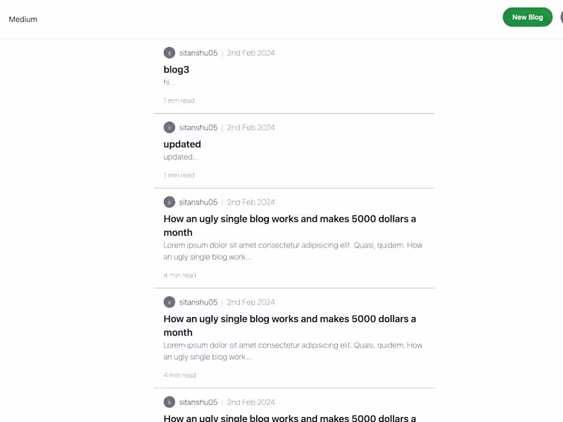 Cover image for Blogging Website Built using Hono