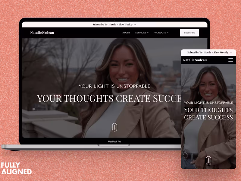 Cover image for Business Coach's Personal Brand Website Design