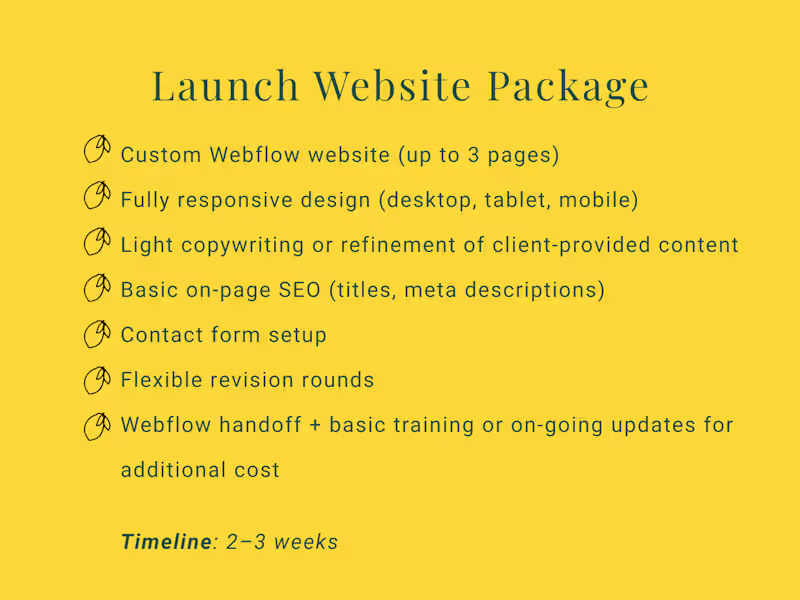 Cover image for Launch Website