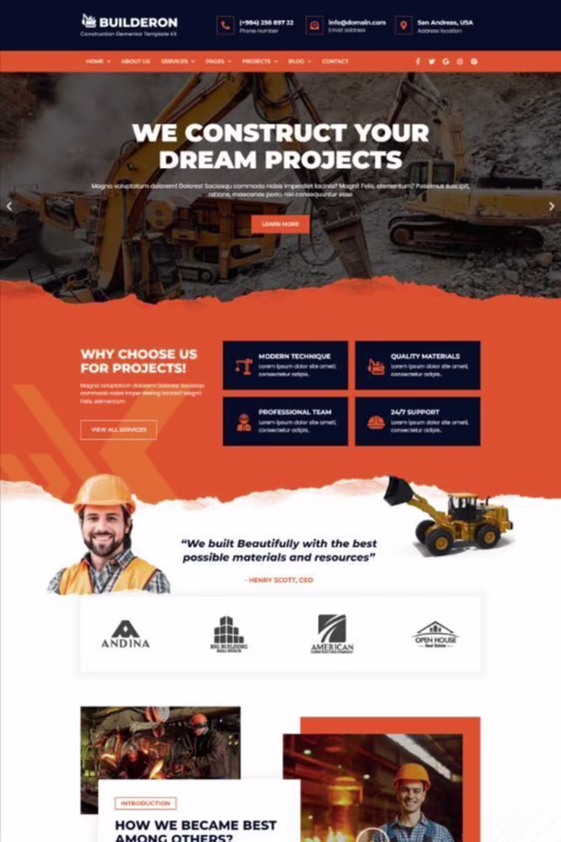 Cover image for Construction & Industrial Website Design