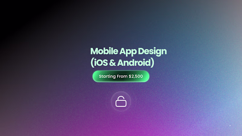 Cover image for Mobile App Design (iOS & Android)