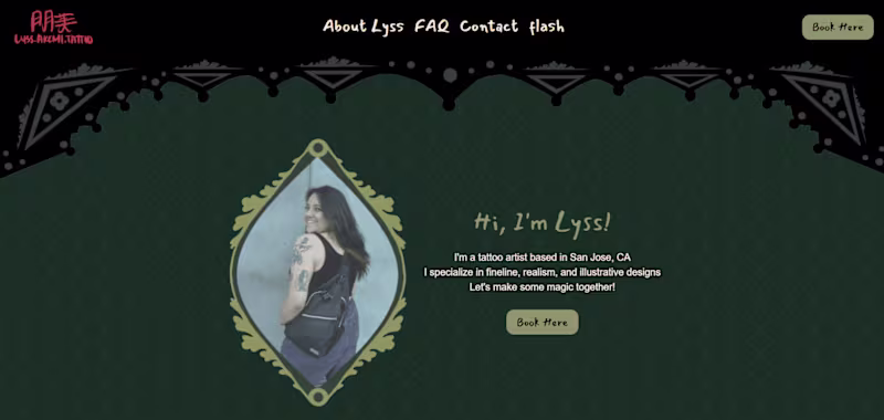 Cover image for Tattoo Booking Website