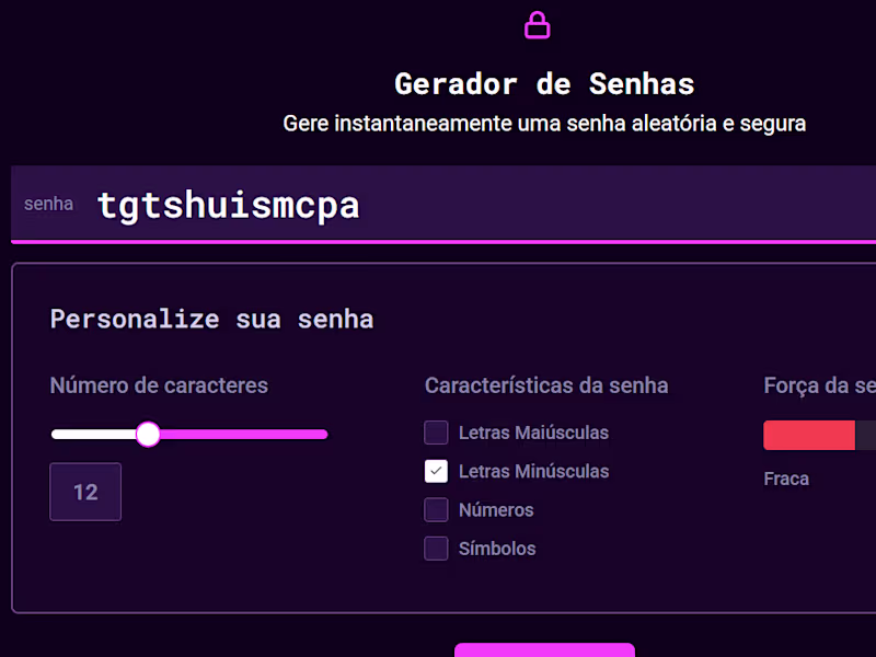 Cover image for Password Generator