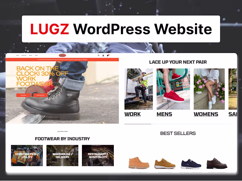 Cover image for LUGZ | Wordpress Website