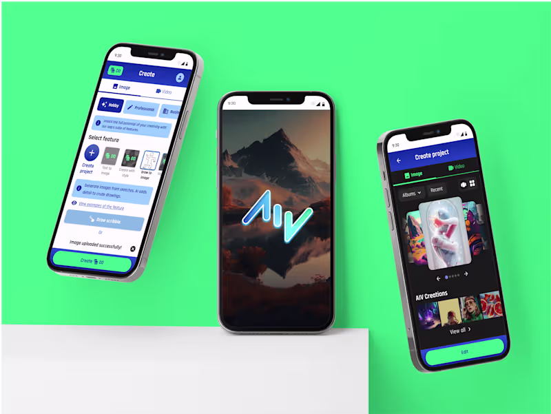 Cover image for AIV | Image and video generator app