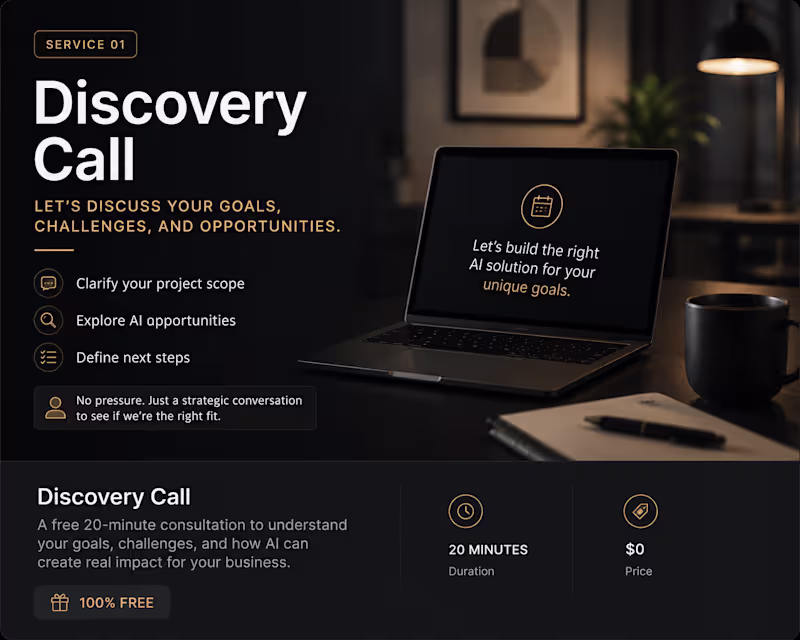 Cover image for Discovery Call / Consultation