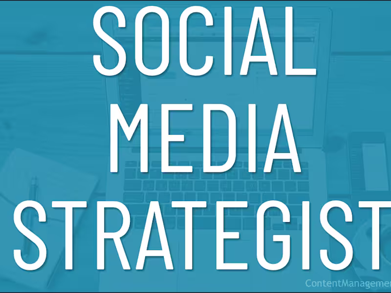 Cover image for Social Media Strategist 