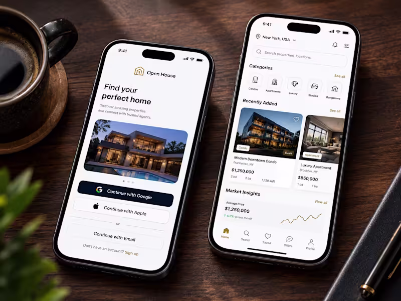 Cover image for Open House Real Estate Mobile App
