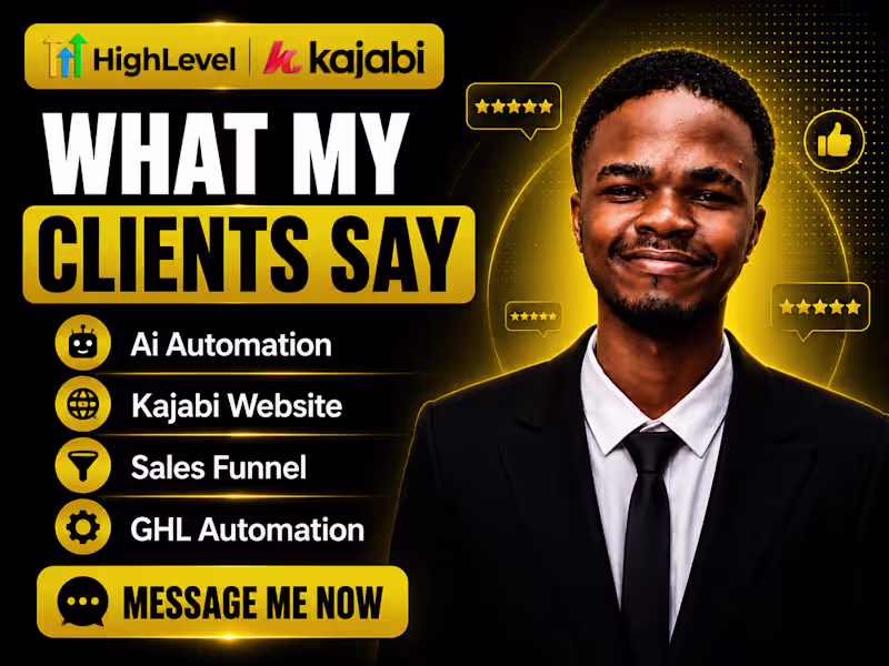 Cover image for Gohighlevel Automation Kajabi sales funnel Ai Automation