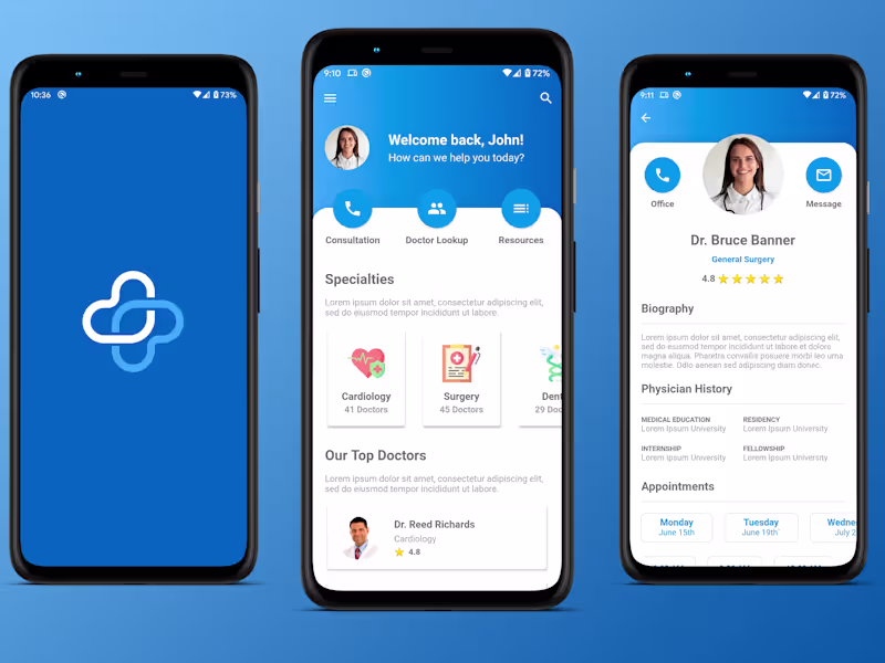 Cover image for Flutter Mobile App for Health Tracker