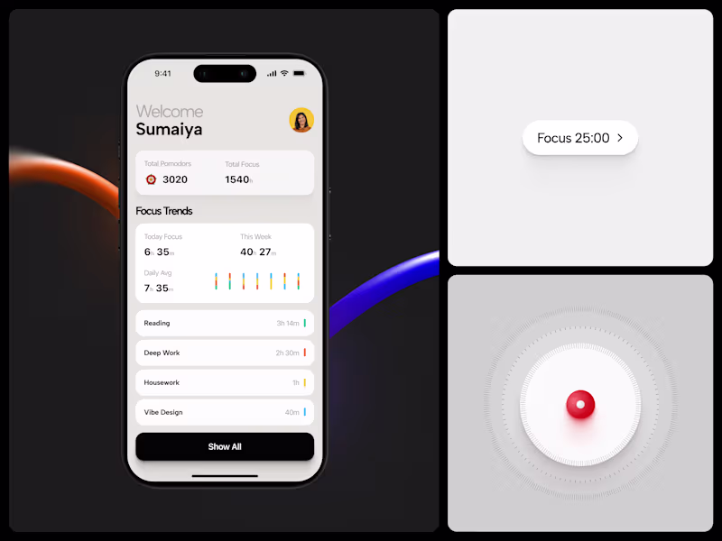 Cover image for FocusFlow — Pomodoro + To-Do App The Problem People create t...
