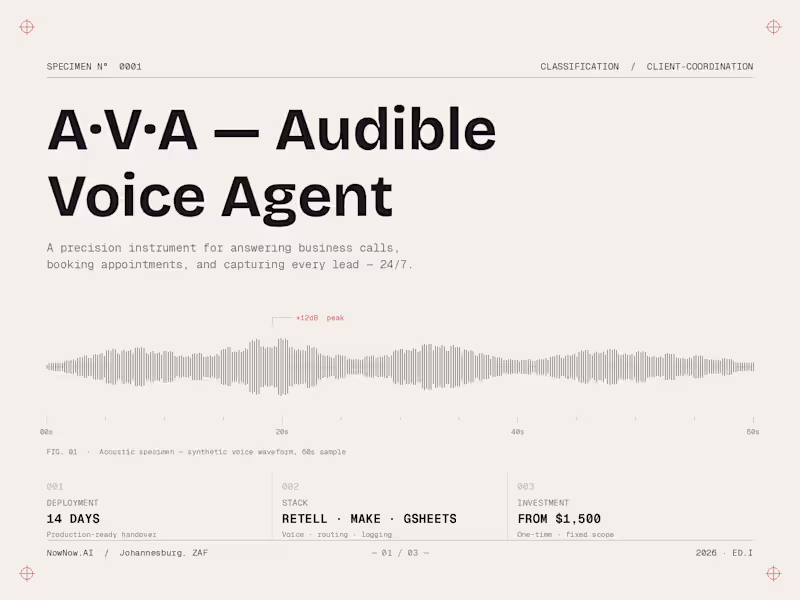 Cover image for Custom AI Voice Agent for Your Business