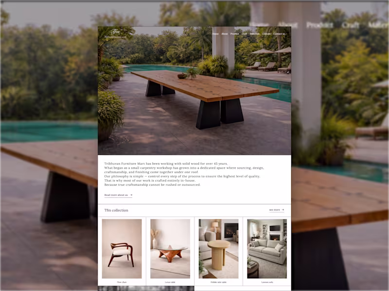 Cover image for Tribhuvan Furniture Mart is a