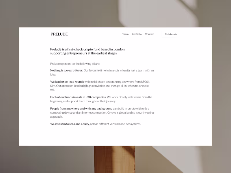 Cover image for Prelude Website Website Polish