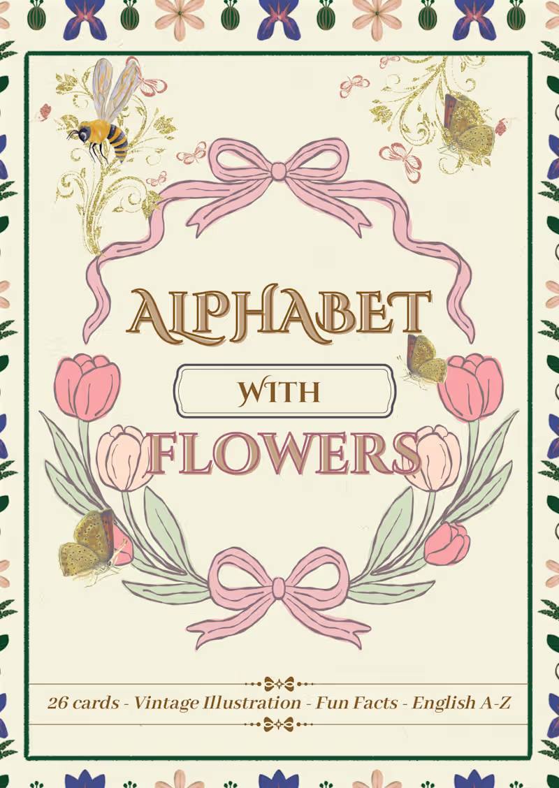 Cover image for Creative Design: Floral Alphabet Series.