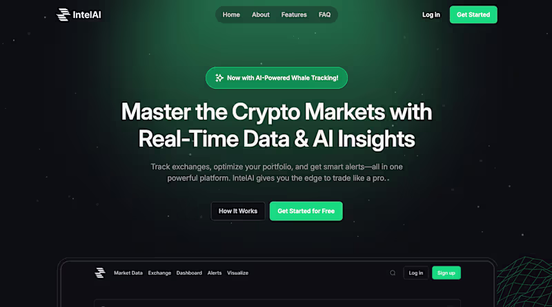 Cover image for IntelAI - Landing Page