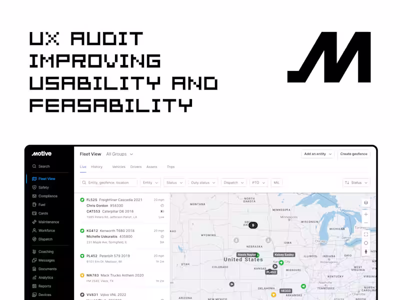 Cover image for Motive's UX Audit