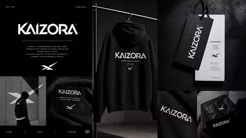 Cover image for KAIZORA — Modern Streetwear Identity
A