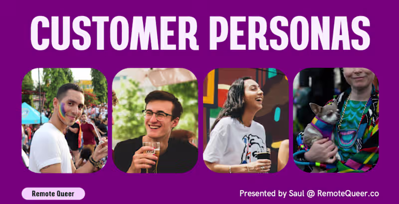 Cover image for Customer Persona Presentation