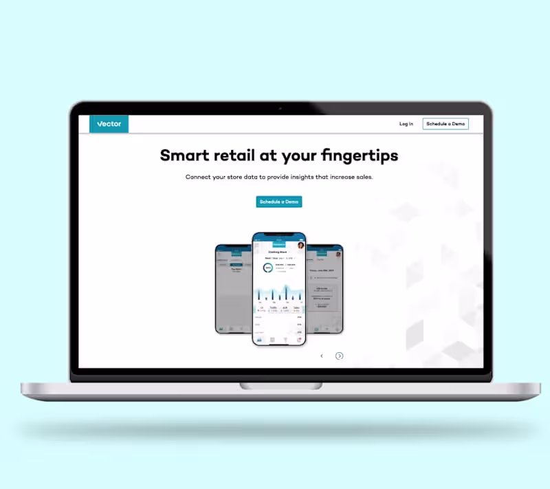 Cover image for Vector Retail App & Promotional Website