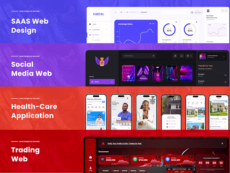 Cover image for UI UX Design - SaaS - Website - Application - Web App