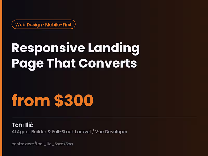 Cover image for Responsive Landing Page That Converts