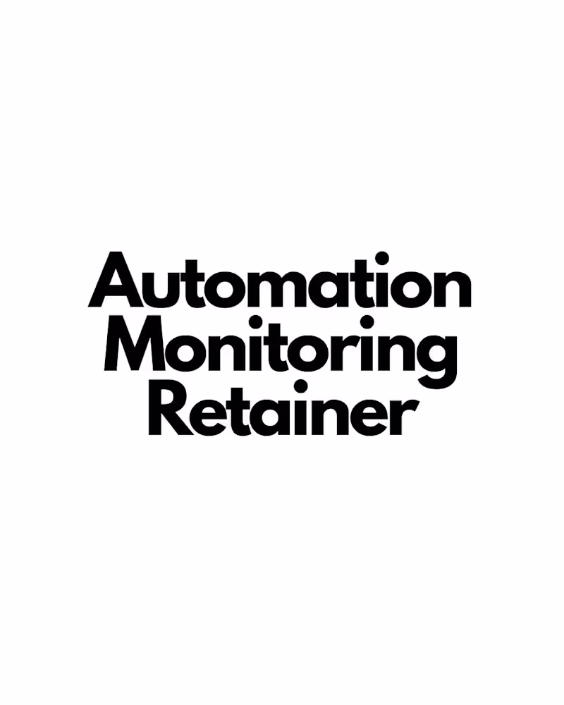 Cover image for Automation Monitoring Retainer