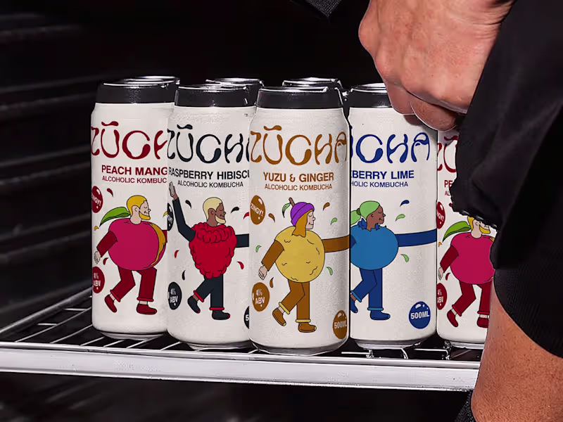 Cover image for ZUCHA | Kombucha | Brand Identity | Product Design