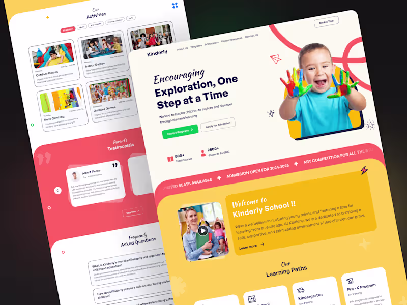 Cover image for Kinderly Framer Template