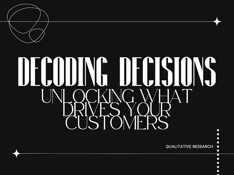Cover image for Decoding Decisions: Qualitative Research